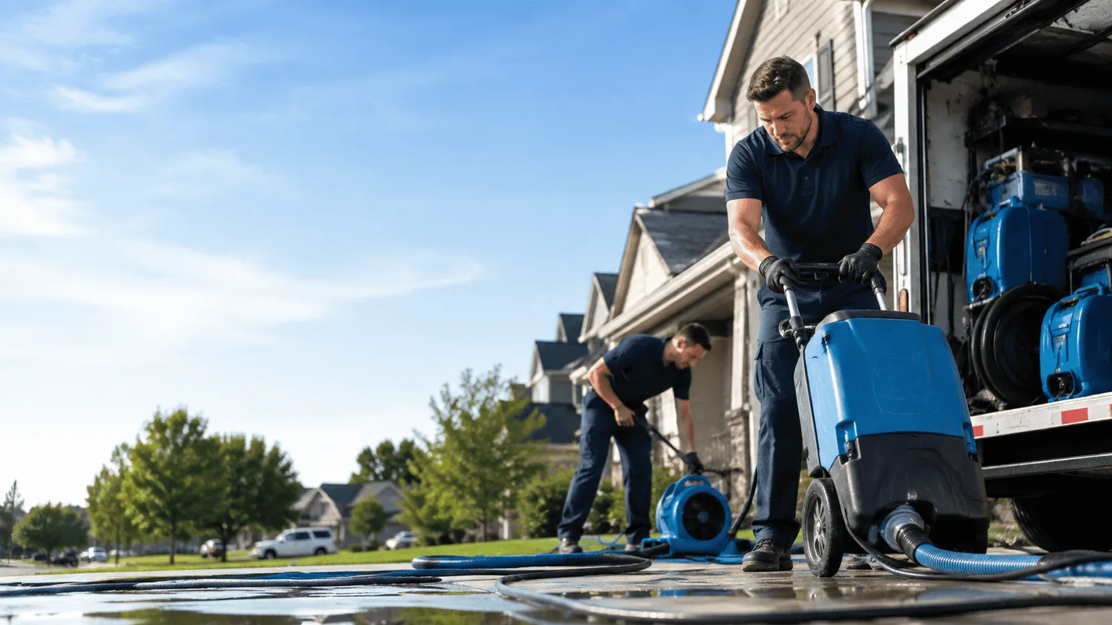 Structural Drying being performed in Lake Zurich, IL